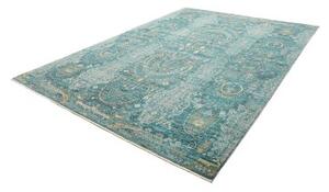 Tappeto Floralia Stilizzato Verde Petrolio Avorio 245x326 Cm