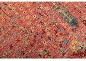 Tappeto Floralia Floreale Rosa Antico Blu Petrolio 170x239 Cm