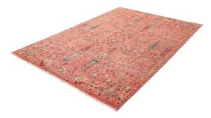 Tappeto Floralia Floreale Rosa Antico Blu Petrolio 170x239 Cm