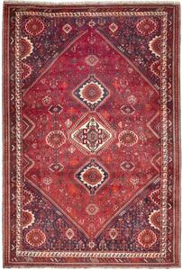 Tappeto Shiraz Geometrico Rosso Blu Scuro 223x330 Cm