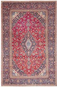 Tappeto Ardakan Medaglione Floreale Rosso Blu Scuro 190x295 Cm