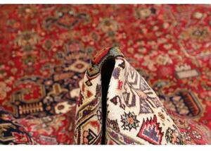 Tappeto Tabriz Medaglione Floreale Rosso Blu Notte 255x333 Cm