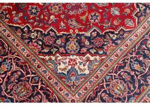 Tappeto Ardakan Medaglione Floreale Rosso Blu Scuro 190x295 Cm
