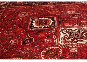 Tappeto Shiraz Geometrico Rosso Blu Scuro 223x330 Cm