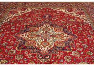 Tappeto Tabriz Stilizzato Rosso Avorio 250x338 Cm