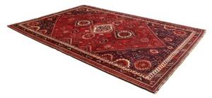 Tappeto Shiraz Geometrico Rosso Blu Scuro 223x330 Cm