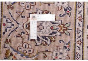 Tappeto Kashan Medaglione Floreale Avorio Grigio 240x345 Cm