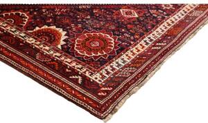 Tappeto Shiraz Geometrico Rosso Blu Scuro 223x330 Cm
