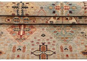 Tappeto Floralia Geometrico Beige Azzurro Corsia 80x295 Cm