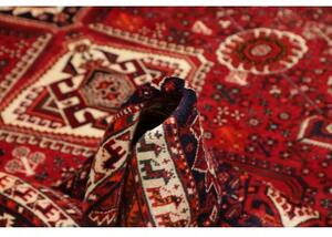 Tappeto Shiraz Geometrico Rosso Blu Scuro 223x330 Cm