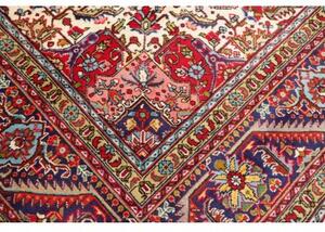 Tappeto Tabriz Stilizzato Rosso Avorio 250x338 Cm