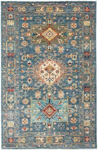 Tappeto Floralia Stilizzato Blu Beige 102x157 Cm