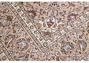 Tappeto Kashan Medaglione Floreale Avorio Grigio 240x345 Cm