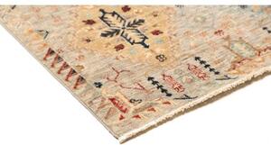 Tappeto Floralia Geometrico Beige Azzurro Corsia 80x295 Cm
