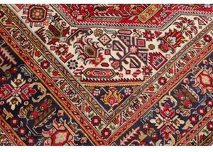 Tappeto Tabriz Stilizzato Rosso Blu Scuro 255x345 Cm