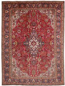 Tappeto Tabriz Stilizzato Rosso Blu Scuro 255x345 Cm