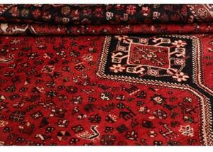 Tappeto Shiraz Stilizzato Rosso Nero 230x323 Cm
