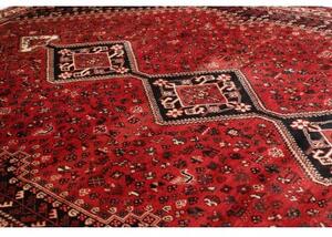 Tappeto Shiraz Stilizzato Rosso Nero 230x323 Cm