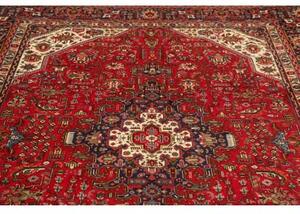 Tappeto Tabriz Stilizzato Rosso Blu Scuro 200x290 Cm