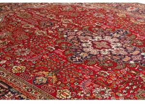 Tappeto Tabriz Stilizzato Rosso Blu Scuro 255x345 Cm