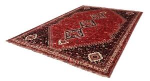 Tappeto Shiraz Stilizzato Rosso Nero 230x323 Cm