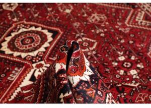 Tappeto Shiraz Geometrico Rosso Scuro Nero 220x315 Cm