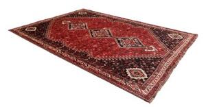 Tappeto Shiraz Stilizzato Rosso Nero 230x323 Cm