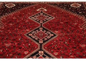 Tappeto Shiraz Stilizzato Rosso Nero 230x323 Cm