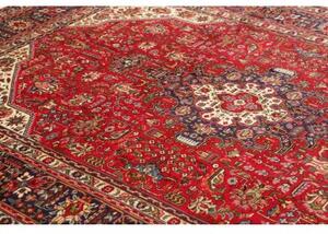 Tappeto Tabriz Stilizzato Rosso Blu Scuro 200x290 Cm