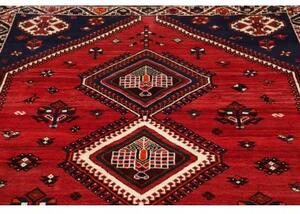 Tappeto Shiraz Stilizzato Rosso Blu Scuro 160x233 Cm
