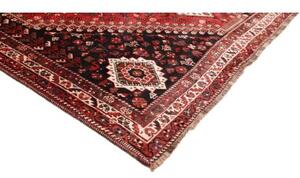 Tappeto Shiraz Stilizzato Rosso Nero 230x323 Cm