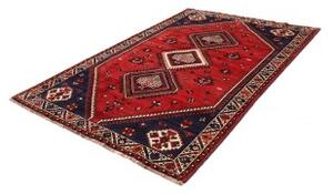 Tappeto Shiraz Stilizzato Rosso Blu Scuro 160x233 Cm