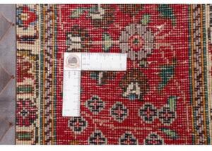 Tappeto Tabriz Stilizzato Blu Scuro Rosso Mattone 208x313 Cm