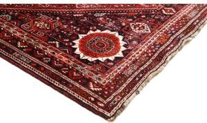 Tappeto Shiraz Geometrico Rosso Scuro Nero 220x315 Cm