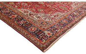 Tappeto Tabriz Stilizzato Rosso Blu Scuro 255x345 Cm