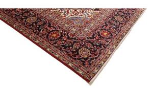 Tappeto Ardakan Medaglione Floreale Rosso Blu Scuro 280x403 Cm