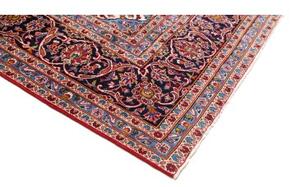 Tappeto Ardakan Medaglione Floreale Rosso Blu Scuro 245x387 Cm