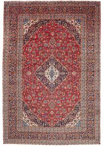 Tappeto Ardakan Medaglione Floreale Rosso Blu Scuro 250x365 Cm