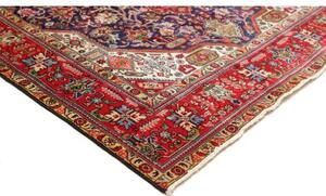 Tappeto Tabriz Stilizzato Rosso Blu Scuro 197x292 Cm