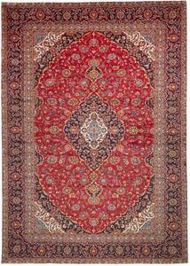 Tappeto Ardakan Medaglione Floreale Rosso Blu Scuro 280x403 Cm