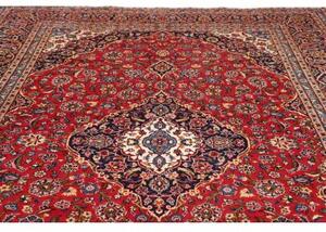 Tappeto Ardakan Medaglione Floreale Rosso Blu Scuro 250x365 Cm