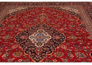 Tappeto Ardakan Medaglione Floreale Rosso Blu Scuro 280x403 Cm