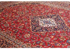 Tappeto Ardakan Medaglione Floreale Rosso Blu Scuro 250x365 Cm