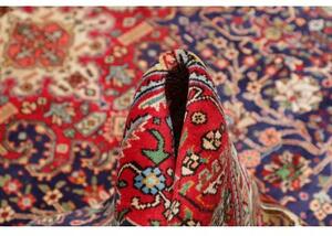 Tappeto Tabriz Stilizzato Rosso Blu Scuro 197x292 Cm