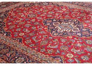 Tappeto Ardakan Medaglione Floreale Rosso Blu Scuro 250x360 Cm