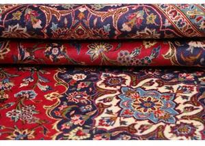 Tappeto Ardakan Medaglione Floreale Rosso Blu Scuro 250x360 Cm