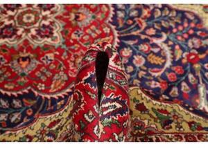 Tappeto Tabriz Medaglione Floreale Rosso Blu Scuro 200x293 Cm