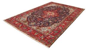 Tappeto Tabriz Stilizzato Rosso Blu Scuro 197x292 Cm