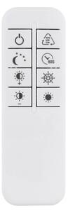 Globo 67824-40 - Plafoniera LED dimmerabile MILES 40W/230V 57x99,2 cm argento + telecomando incluso