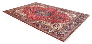 Tappeto Tabriz Medaglione Floreale Rosso Blu Scuro 200x300 Cm